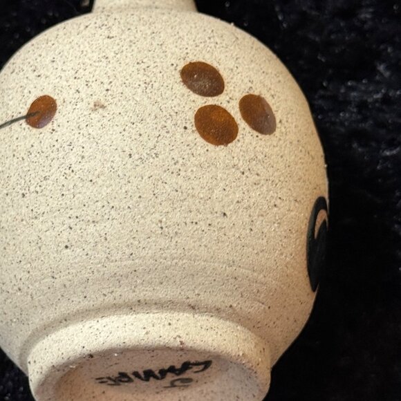 Vintage Tonala J. Campe Signed Mexican Pottery Flower Vase Lot Of 2 - Picture 7 of 10